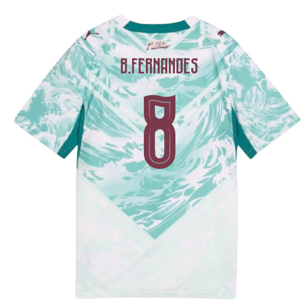 2026-2027 Portugal Away Shirt (Kids) (B.Fernandes 8)-SoccerKits Hub | Buy Soccer Jerseys Online
